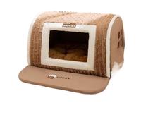 Perrera para perros de otoño e invierno con cajón de rejilla para perros grandes y grandes, para dormir profundamente, para gatos (tipo A, XL, 60 x 45 x 40 cm)