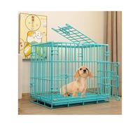 Perrera para Perros Dog Cage Household Indoor Small with Toilet Separation Pet Medium Large(Blue)