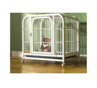 Perrera para Perros Dog Cage Medium Small Household Indoor Pet Supplies(Blanco)