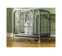 Perrera para Perros Dog Cage Medium Small Household Indoor Pet Supplies(Negro)