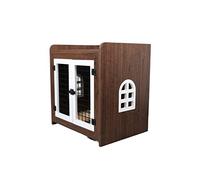 Perrera para Perros Jaula for Cachorros, Perro pequeño, Mediano, Jaula for Perros, Villa Interior, Exquisita for, Perrera for Mascotas con Inodoro(Bruin,Grande)