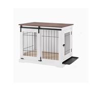 Perrera para Perros Jaula for Perros con Puerta corrediza, Muebles de Alta Gama, Jaula for Mascotas, casa for medianos y Grandes(Medio)