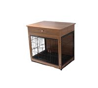 Perrera para Perros Jaula for Perros Mascota Interior Teddy Shiba Inu Perro de tamaño Mediano Valla for pequeños hogar con separación Inodoro Jaula for(Bruin,Grande)
