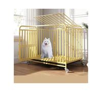 Perrera para Perros Jaula for Perros medianos y Grandes, Jaula for con Espacio Libre Extra Grande, Adecuada for de hasta 45 kg