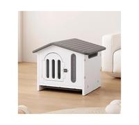 Perrera para Perros Outdoor Four Seasons Universal Winter Warm Detachable and Washable Dog House Villa Kennel Cage(Grey)