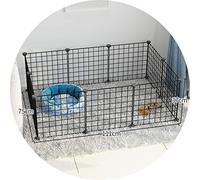 Perreras Jaula para Perros Interior Barrera De Aislamiento para Perros Pequeños Y Medianos Montado Libremente Almacenamiento En El Hogar Fácil De Limpiar Valla para Gatos Suministros para Mascotas Reg