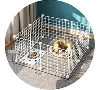 Perreras Jaula para Perros Montaje Gratuito Hogar Interior Puerta De Aislamiento para Perros Pequeños Y Medianos Fácil De Limpiar Valla para Gatos Suministros para Mascotas Regalos (A 75x37x75cm)