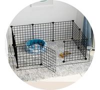 Perreras Jaula para Perros Negra Puerta de Aislamiento para Perros pequeños y medianos Montaje Gratuito Hogar Interior Fácil de Limpiar Valla para Gatos Suministros para Mascotas Regalos (Negro 111x75