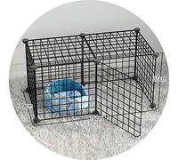 Perreras Jaula para Perros Negra Puerta de Aislamiento para Perros pequeños y medianos Montaje Gratuito Hogar Interior Fácil de Limpiar Valla para Gatos Suministros para Mascotas Regalos (Negro 75x37x
