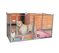 Perreras Jaulas para Perros Valla Interior Perro Grande Pequeño Mediano Mascota Barandilla Valla Anti-cárcel Valla Jaula para Perros (BL)