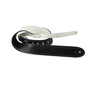 Perri’s Leathers Ltd Guitar Strap, 2” Wide Deluxe Italian Leather, Super Soft Suede Backing, Adjustable Length, (BM2DS-6700) Reversible Double White Stitch, Made in Canada