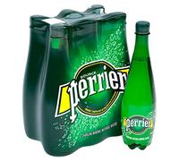Perrier Agua mineral natural con gas, 6 x 1 litro
