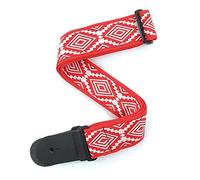 Perris Jacquard Guatemalan Guitar Strap - Red