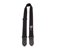 Perri's Leathers CWS15EMB-7111 Cotton Ukulele Strap with Embroidered Design- 1.5", Palm Tree