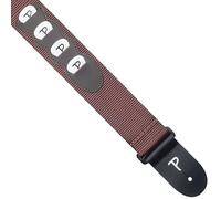 Perris Leathers Heavy Nylon Guitar Strap with 4 Pick Pockets - 2", Brown, PNWSHN7115