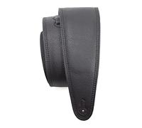 Perri's Leathers Ltd. - Correa de guitarra - Cuero - Acolchado - Negro - Ajustable - Para guitarras acústicas/bajas/eléctricas - Fabricada en Canadá (BM35PD-7133)