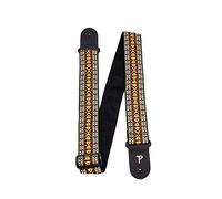 Perri's Leathers Ltd. - Correa para guitarra, nailon, jacquard, vintage, naranja, ajustable, para guitarras acústicas, bajas, eléctricas, fabricada en Canadá (TWS-7035)