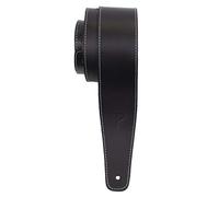 Perri's Leathers Ltd Guitar Strap, 2.5” Wide Baseball Leather, Adjustable Length, (SP25S-7048) Black, Made in Canada