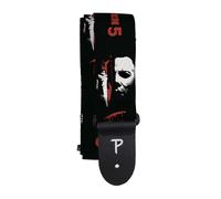 P Perri's Leathers Ltd. Halloween 5 Heat Transfer Design on Polyester Guitar Strap Cinturón, Multicolor, 39" to 58" Unisex Adulto