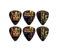 Perri's Leathers Ltd. - Motion Guitar Picks - David Bowie - Ziggy Stardust - Official Licensed Product - 6 Pack - MADE in CANADA.