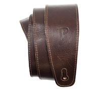 Perri's Leathers Ltd. - The Africa Collection - 1 Correa de Guitarra - Longitud Ajustable - Ante y Cuero - Chocolate - AFR25-6875