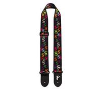 Perri's Leathers | The Hope Collection - Dollar Signs | Polyester | Fits Bass, Acoustic & Electric Guitars - 2”" Wide & Adjustable Length 34" - 51" Long
