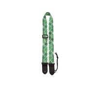 Perri's Leathers UKLPCP-7094 Polyester Ukulele Strap - 1.5", Green Palm Trees