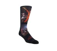 PERRI'S SOCKS, Special Editions Series, 1 Dye Sublimination Socks, Michael Jackson Dye Sublimination Crew, Officially Licensed Rock Band Socks, Cushioned Novelty Socks for Men and Women