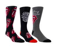 Perri's Socks The Rolling Stones RSC371-077 - Calcetines surtidos (3 pares), Varios colores, talla única