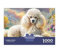 Perrito en la Calle Poodle in Fairy-Tale Village Puzzle 1000 Piezas Colorido Colores Variados Premium DIY Regalo para Niños para Adultos Y Niños Mayores 70x50cm/1000pcs