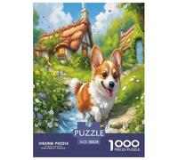 Perrito Lindo Puzzles Imposible,desafío for Adults Entretenimiento Creativo 1000 Piezas Obra De Arte De Juego De para Adultos, Regalos A Partir De 14 Años 38x26cm/1000pcs