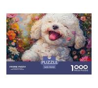 Perrito Lindo- Rompecabezas De 1000 Piezas para Adultos - Teddy perroRompecabezas Desafiante Noches De Juegos - El Tamaño Final Es De 70x50cm/1000pcs