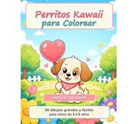 Perritos kawaii para colorear