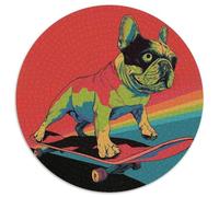 Perro 1000 Piezas Rompecabezas para Adultos Gráficos de patineta para Amantes O Amigos Imposable 1000pcs (67.5x67.5cm)