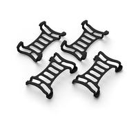 Perro 6 GPS Tracker Clip de goma compatible con Tracti GPS Pet Location Activity Tracker Accesorio de goma de repuesto Negro Clips - Paquete de 4