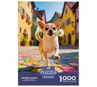 Perro Adorable 1000 Pièce Puzzle Jeu De Famille Classique Jigsaw Puzzle Belle Décoration Puzzle Pour Adultes Et Enfants 70x50cm/1000pcs