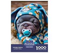 Perro Adorable 1000 Pièce Puzzle Jeu De Famille Classique Jigsaw Puzzle Défi Couleur Pour Adultes Et Enfants 70x50cm/1000pcs