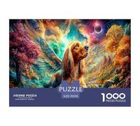 Perro Adorable Puzzle De 1000 Piezas, Juego Educativo, Desafío, Clásicos para Adultos Y Niños A Partir De 12 Años Un Rompecabezas Desafiante - Obra De Arte 70x50cm/1000pcs