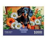 Perro Adorable Puzzle De 1000 Piezas Puzzle Arte Rompecabezas De Piso Y Juego Familiar Adultos Y Niños A Partir De 12 Año 52x38cm/1000pcs