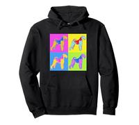 Perro Airedale Terrier de Estilo victoriano Arte pop Sudadera con Capucha