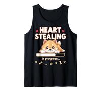 Perro Akita Inu con forma de corazón, divertido regalo para un cachorro de Akita Camiseta sin Mangas