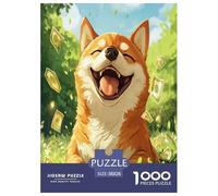 Perro Akita Puzzle Imposible,desafío para Adultos Juego EduGatoivo 1000 Piezas Obra De Arte De Juego De para Adultos Y Niños Mayores De 12 Años 38x26cm/1000pcs