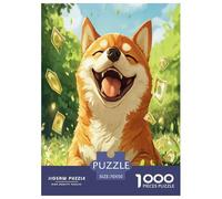 Perro Akita Puzzles Imposible,desafío for Adults Juego EduGatoivo 1000 Piezas Obra De Arte De Juego De para Adultos, Regalos A Partir De 14 Años 70x50cm/1000pcs