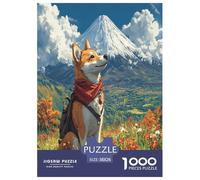 Perro Akita Puzzles Imposible,desafío para Adultos Juego EduGatoivo 1000 Piezas Obra De Arte De Juego De para Adultos Y Niños Mayores De 12 Años 38x26cm/1000pcs