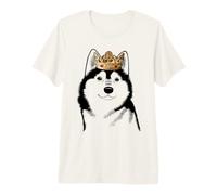 Perro Alaskan Klee Kai con Corona Camiseta Premium