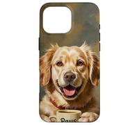 Perro Amante del Café Paws and Sip Art Cute Pet Carcasa para iPhone 16 Pro MAX