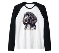 Perro American Water Spaniel Camiseta Manga Raglan