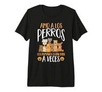 Perro Amo A Los Perros Los Humanos Están Bien Camiseta Premium