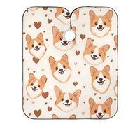 Perro Amor Lindo Mujer Hombre Capas Cortar Pelo Con Cierre A Gancho Capa De Barbero Ajustable Capas De Corte Peluquería Para Hogar Corte De Pelo Uso En Estudio 168X140Cm