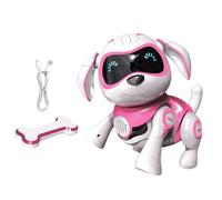 Perro animado - Juguete robot inteligente para mascotas, botones de control funcionales electrónicos, efectos de voz y sonido, movimientos realistas | Compañero seguro para todos